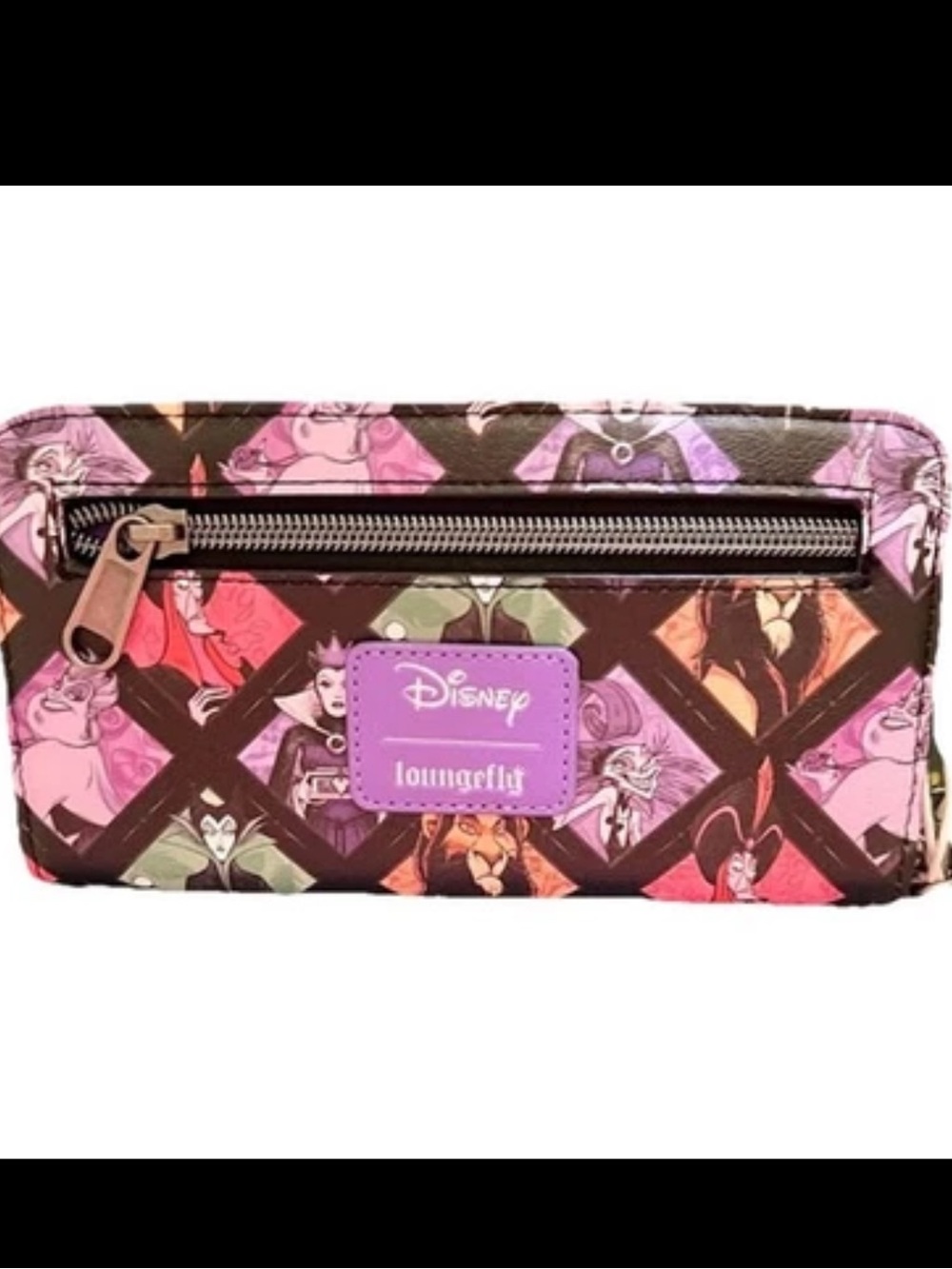 Loungefly Disney Villains Tech Wallet - Purple and Black
